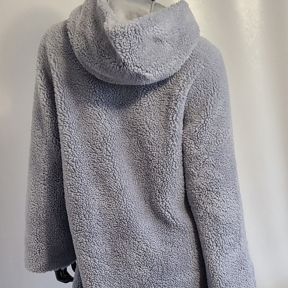 *New* Only Accessories Faux Sherpa Jacket BLUE M/L - Picture 5 of 5